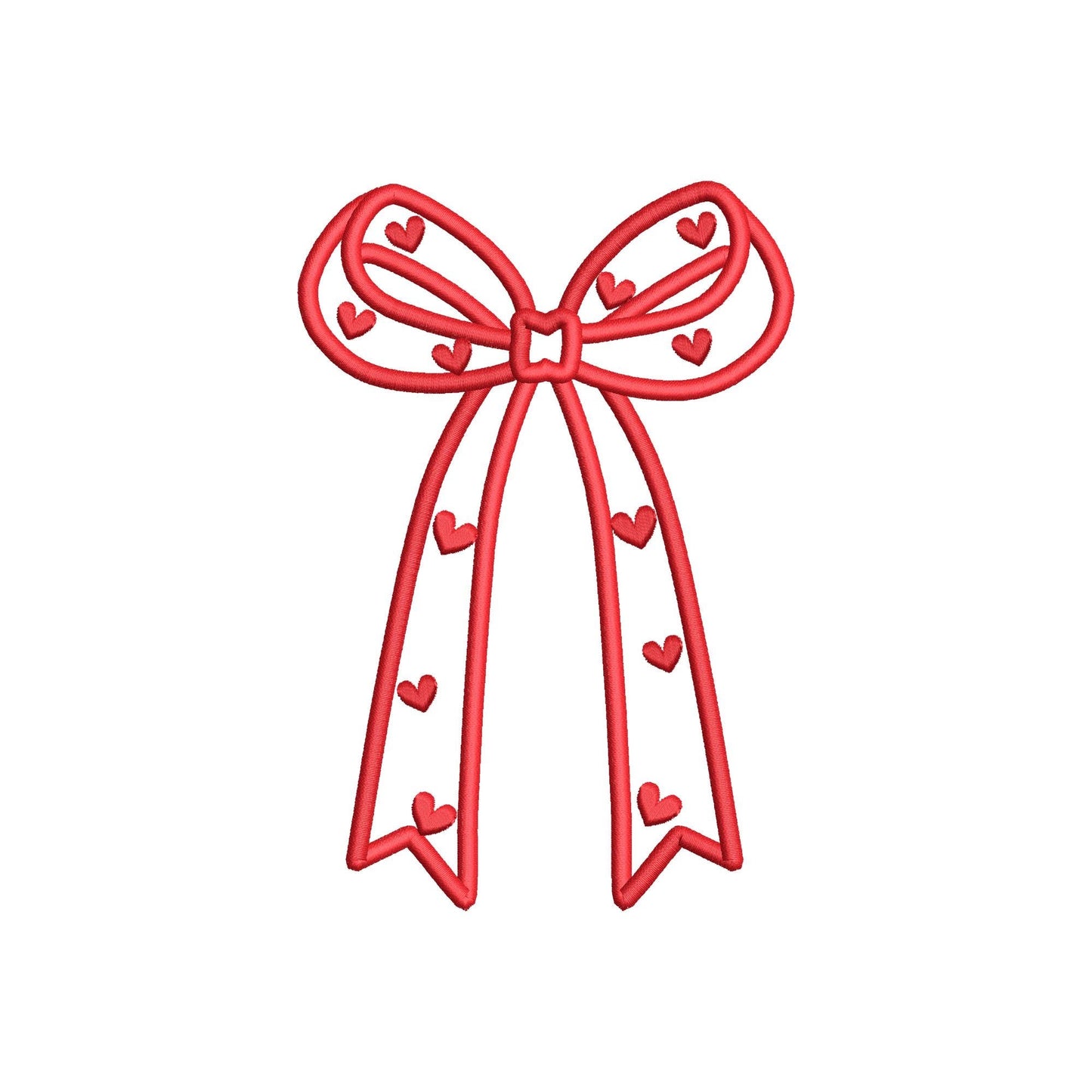 Heart Patterned Side Bow