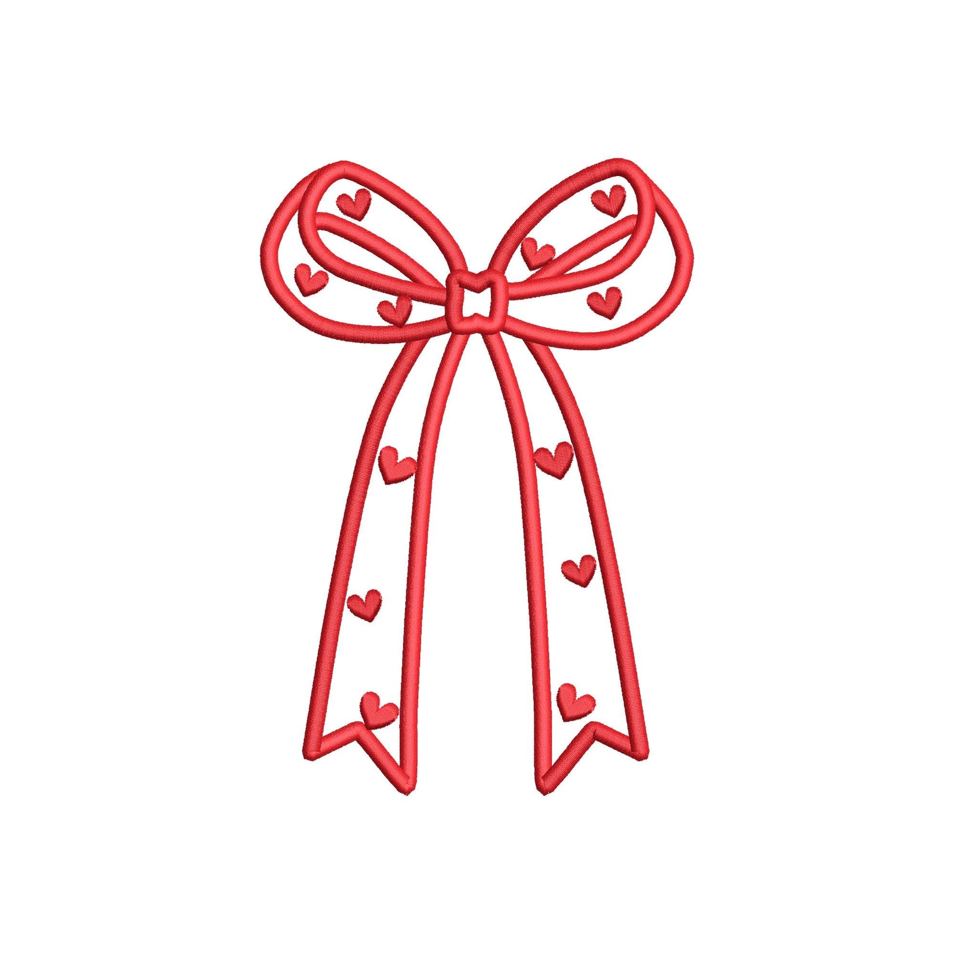 Heart Patterned Side Bow