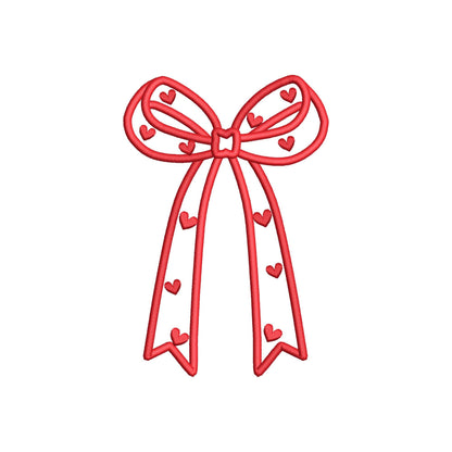 Heart Patterned Side Bow