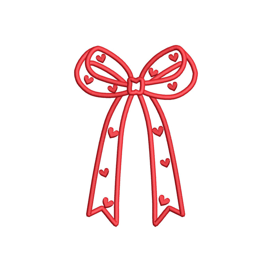 Heart Patterned Side Bow