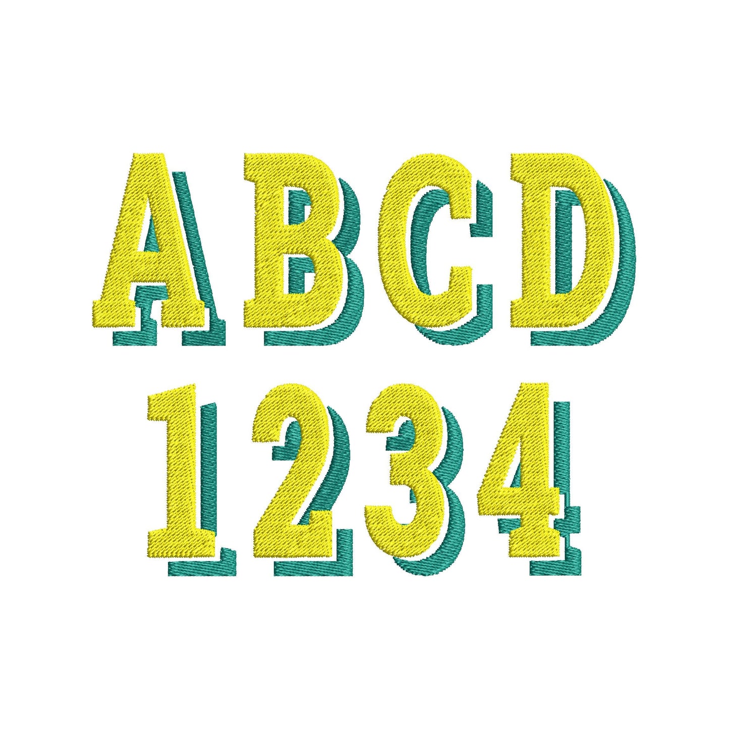 Block Drop Shadow Font