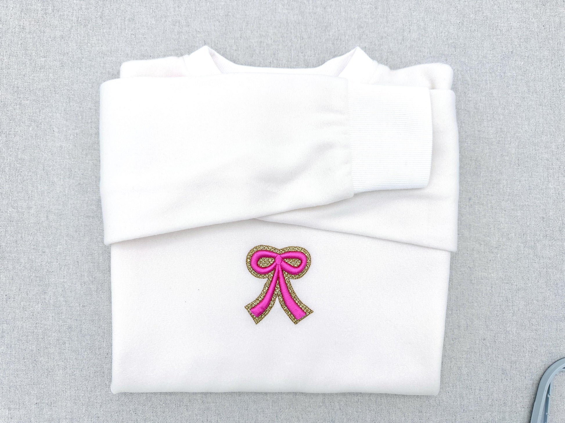 HTV glitter vinyl and puffy foam Bow machine embroidery designs 3d raised kids girls monogram accent add-on mini sizes 1.3 up to 3.5 inch