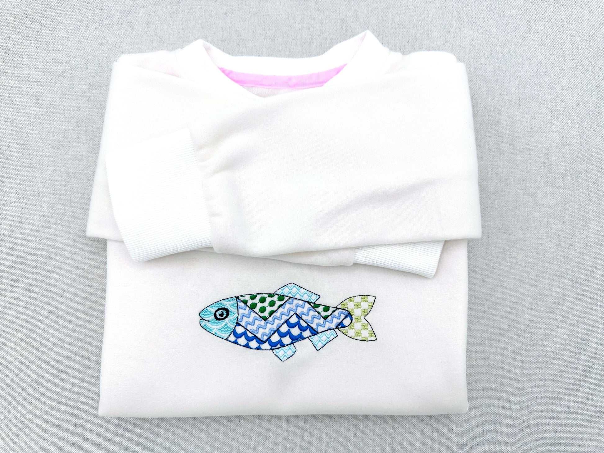 Patchwork Fish Machine Embroidery 4" 5" 5.5" 6" 7" 8" | PES DST JEF | Artapli