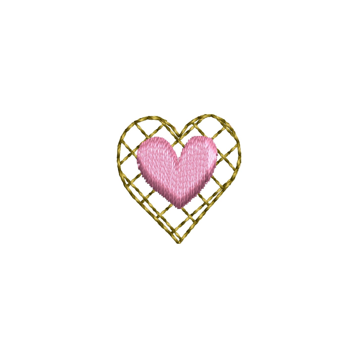 HTV glitter vinyl and puffy foam Mini Heart add-on kids girls baby Monogram accent 3d raised machine embroidery designs