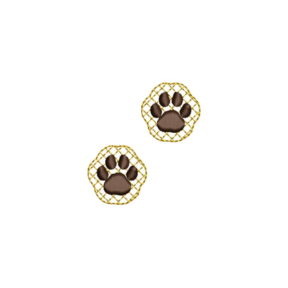Dog Puppy Paw HTV Glitter