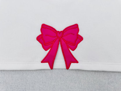 Heart Side Bow Applique