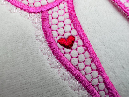 Lovely Lace Edge Side Bow