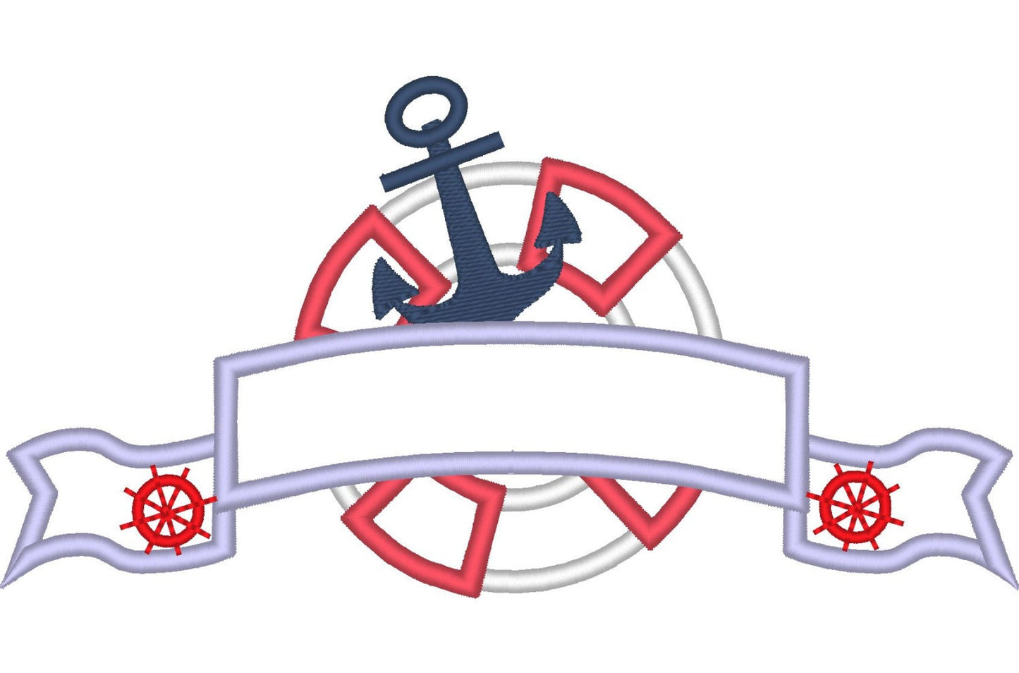 Nautical Seaside Set of 8 designs – Sizes 3" 4" 4.5" 5" 5.5" 6" Digital Embroidery File | Artapli