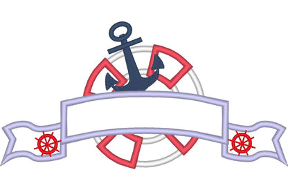 Nautical Seaside Set of 8 designs – Sizes 3" 4" 4.5" 5" 5.5" 6" Digital Embroidery File | Artapli