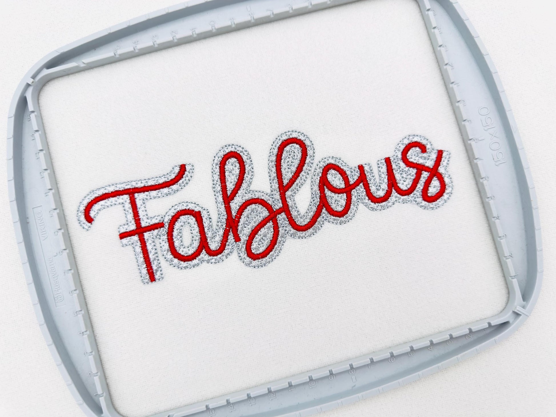 HTV Glitter Vinyl Font Glow – Handwriting digital embroidery pattern by Artapli