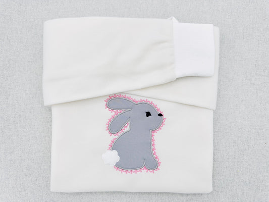 Delicate Lace Edge Bunny Applique kids girls Bunny outline machine embroidery designs many sizes 4 up to 8 inch cute little animal baby
