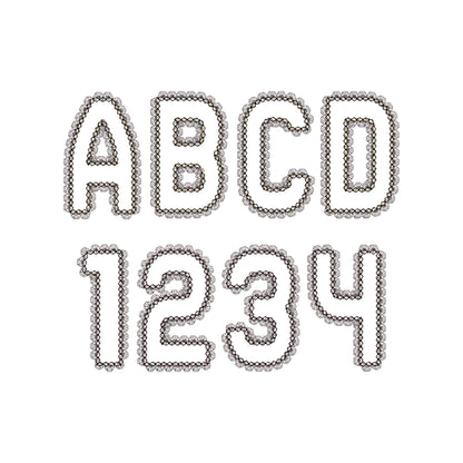 Lace Edge Font Applique – Lace machine embroidery pattern by Artapli