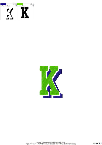 Block Drop Shadow Font