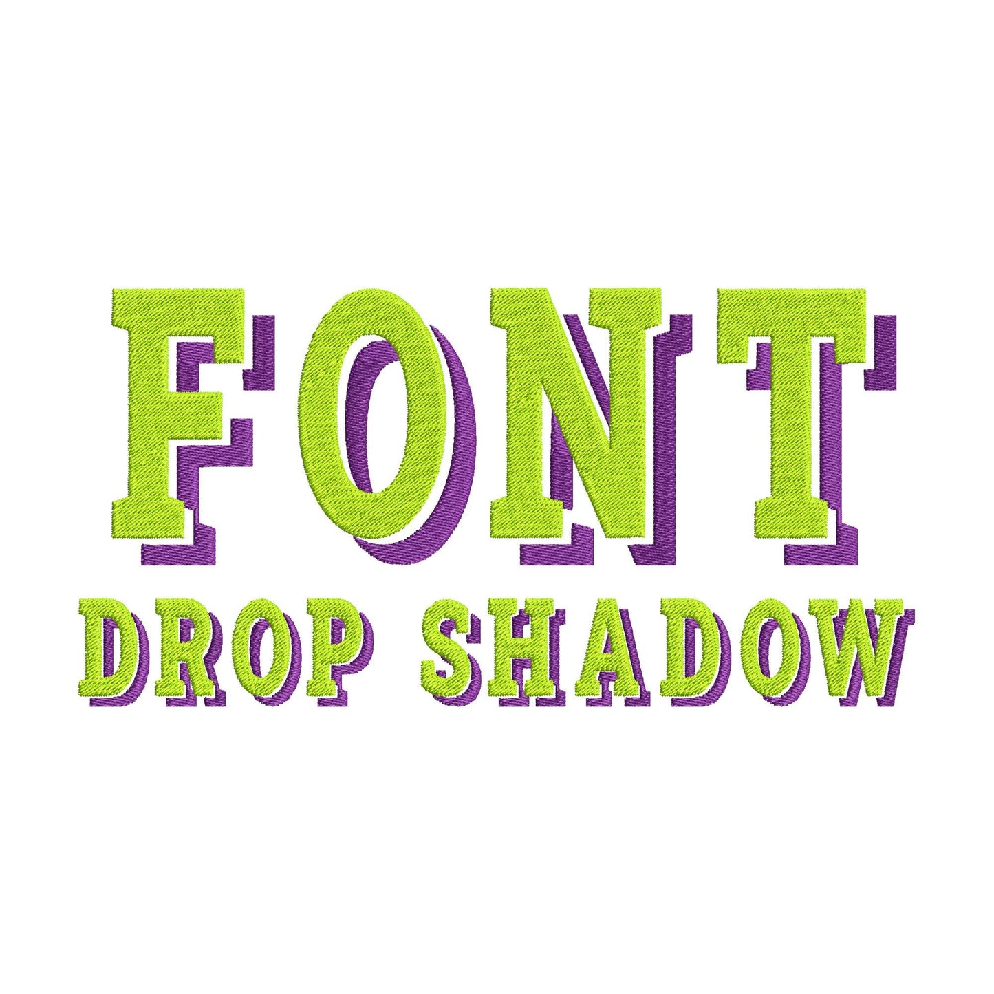 Block Drop Shadow Font