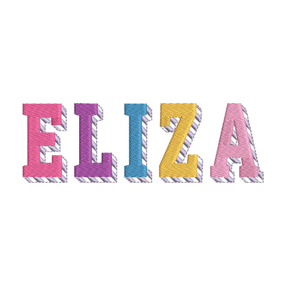 Block Striped Shadow Font