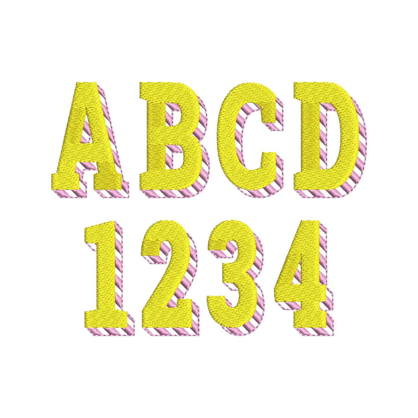Block Striped Shadow Font