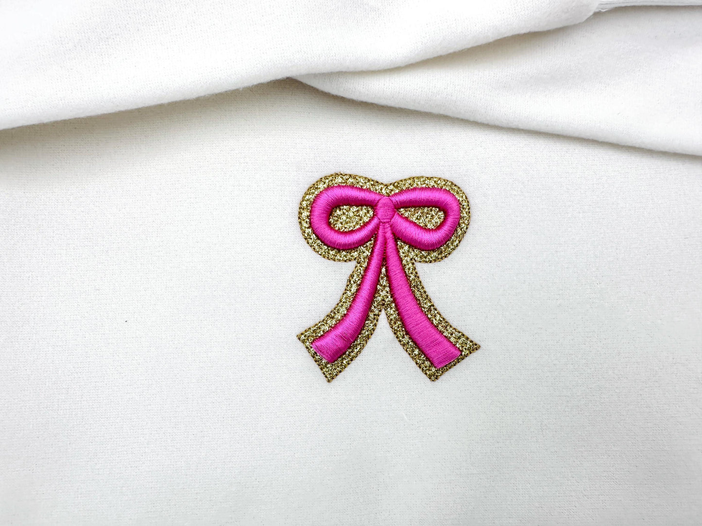 HTV glitter vinyl and puffy foam Bow machine embroidery designs 3d raised kids girls monogram accent add-on mini sizes 1.3 up to 3.5 inch