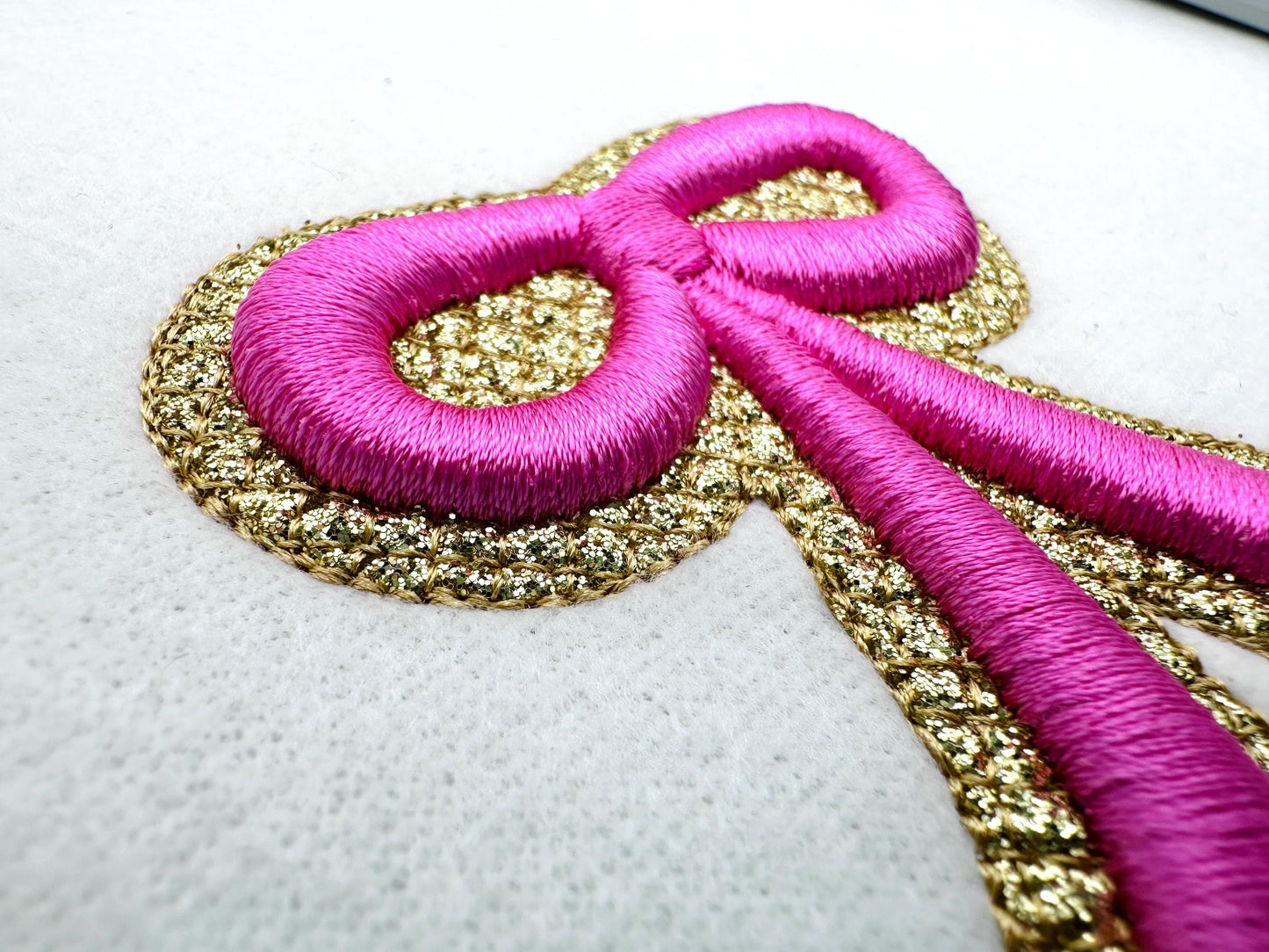 HTV glitter vinyl and puffy foam Bow machine embroidery designs 3d raised kids girls monogram accent add-on mini sizes 1.3 up to 3.5 inch