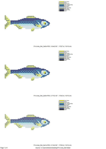 Cross Stitch Fish