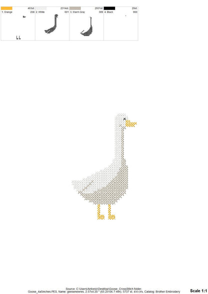 Cross stitch Goose