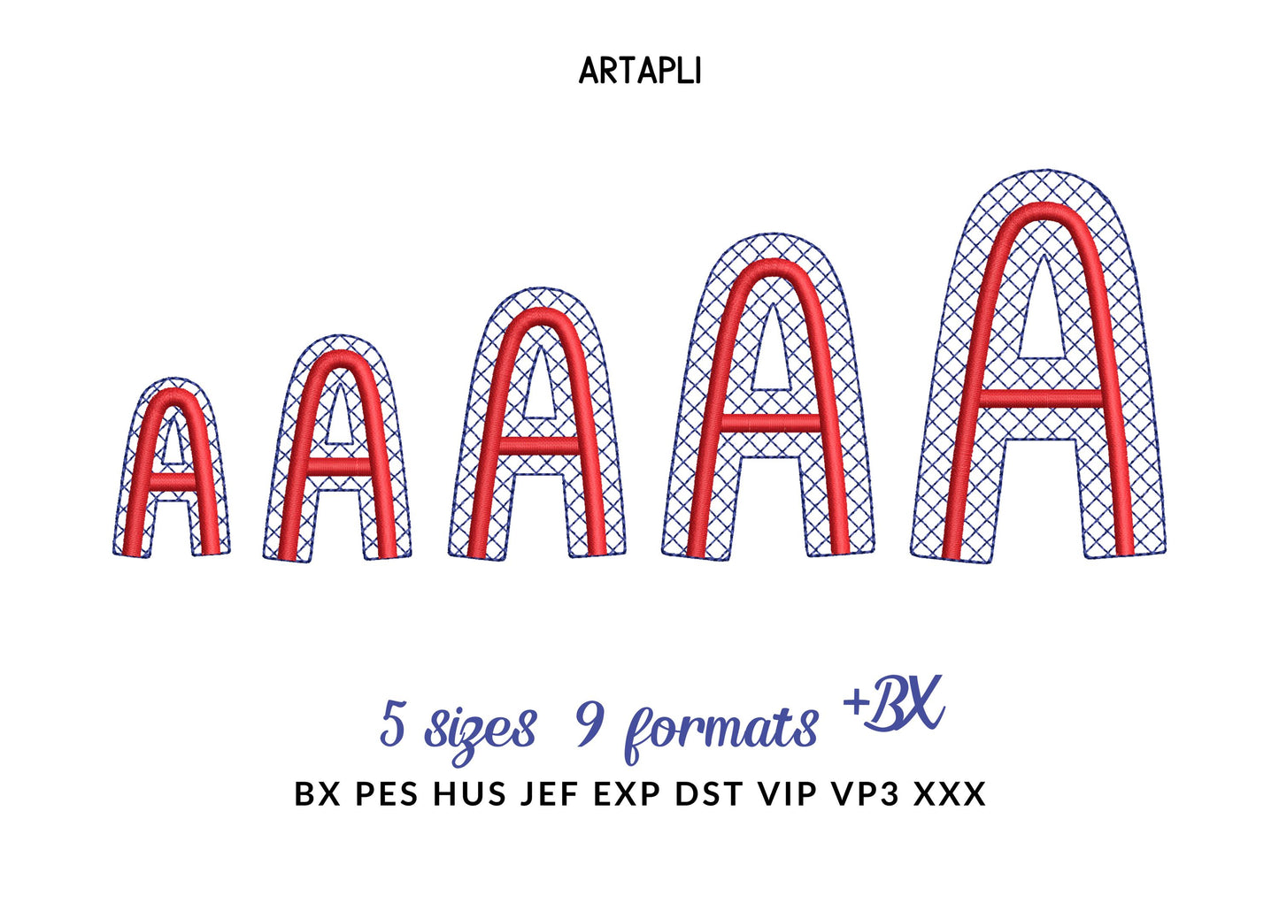 HTV Glitter Vinyl Font Glow – Satin embroidery design instant download by Artapli