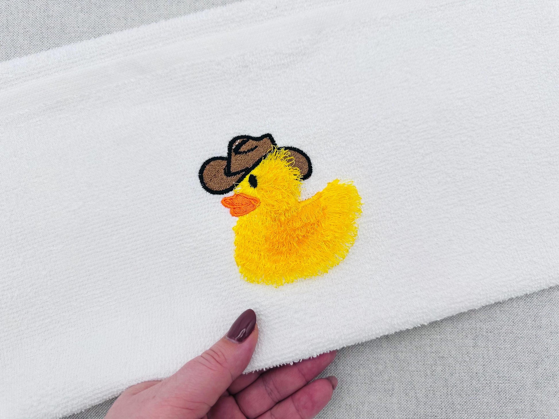Fringed Rubber Duck Cowboy – Cowgirl embroidery design by Artapli