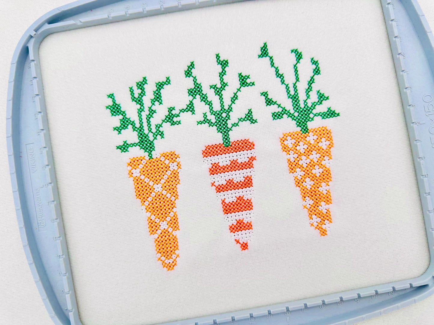 Cross Stitch Decorative Carrot Trio – Instant Download | Artapli