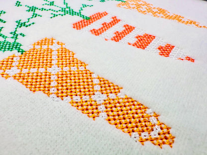 Cross Stitch Decorative Carrot Trio – Cross Stitch machine embroidery design by Artapli