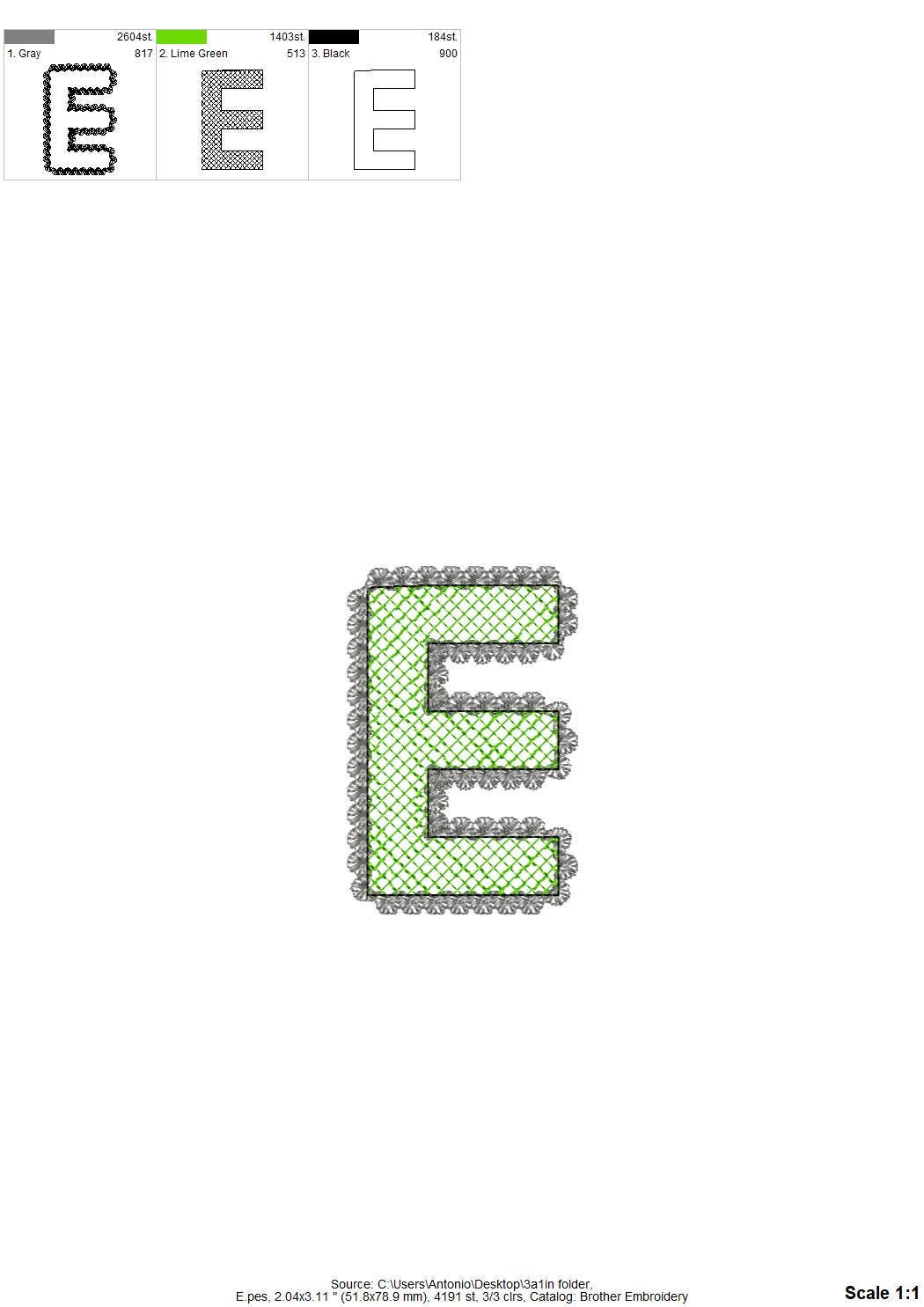 Lace Edge FONT HTV glitter vinyl layer applique Alphabet Monogram sparkle girls letters machine embroidery designs