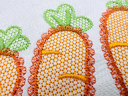 Lace Carrot Vegetable Trio – Easter machine embroidery design by Artapli