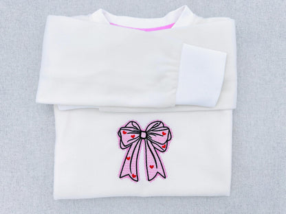 Lace Edge Heart Bow – Instant Download | Artapli