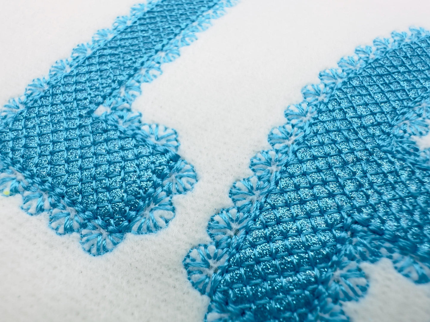 Lace Edge FONT HTV glitter vinyl layer applique Alphabet Monogram sparkle girls letters machine embroidery designs