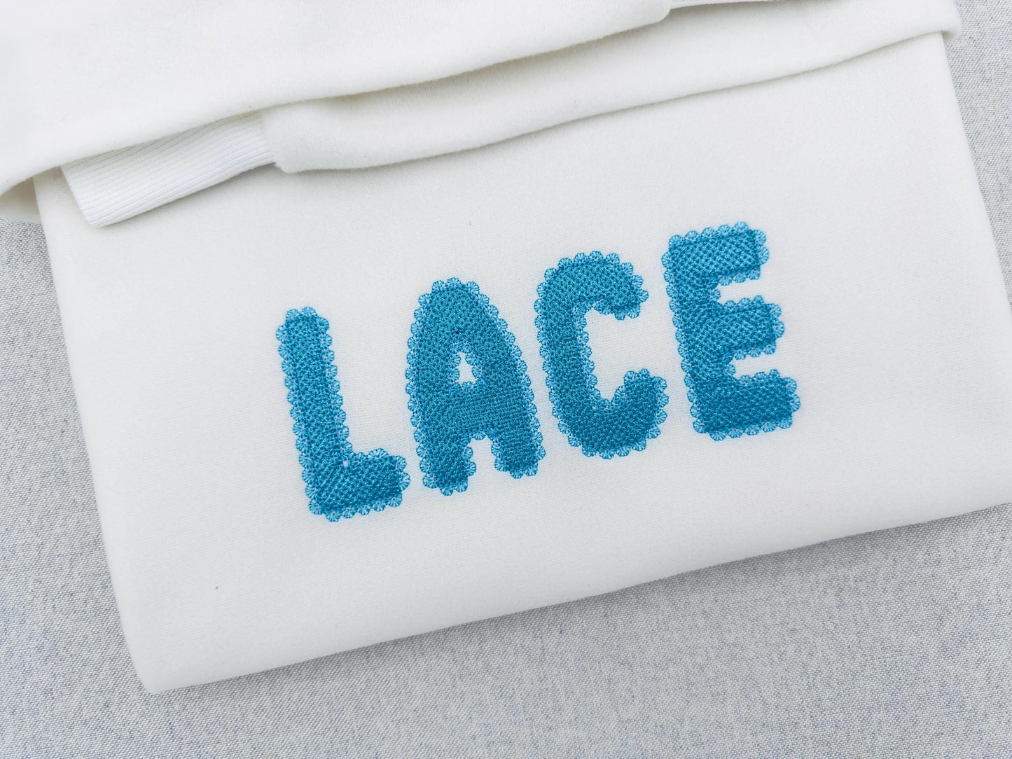 Lace Edge FONT HTV glitter vinyl layer applique Alphabet Monogram sparkle girls letters machine embroidery designs