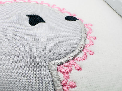 Delicate Lace Edge Bunny Applique kids girls Bunny outline machine embroidery designs many sizes 4 up to 8 inch cute little animal baby