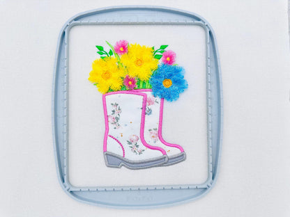 Floral Ranch Farmer Boots – Boot embroidery design by Artapli
