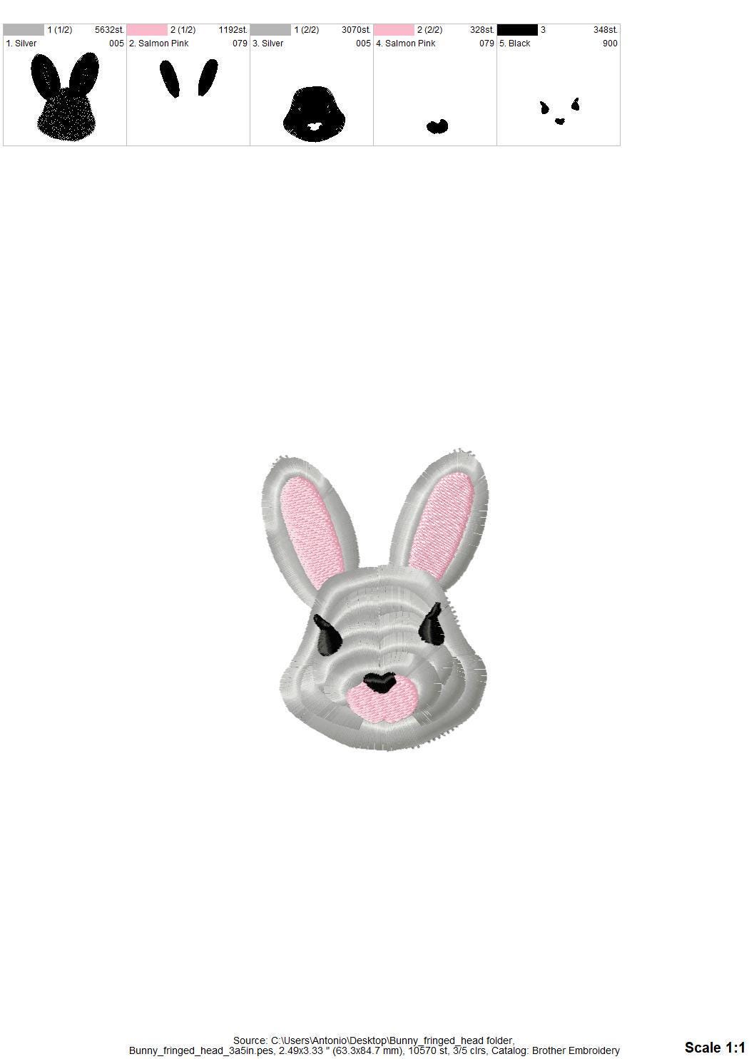 Fringed Easter Bunny