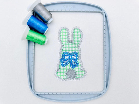Lace Bunny with Bow – Instant Download | Artapli