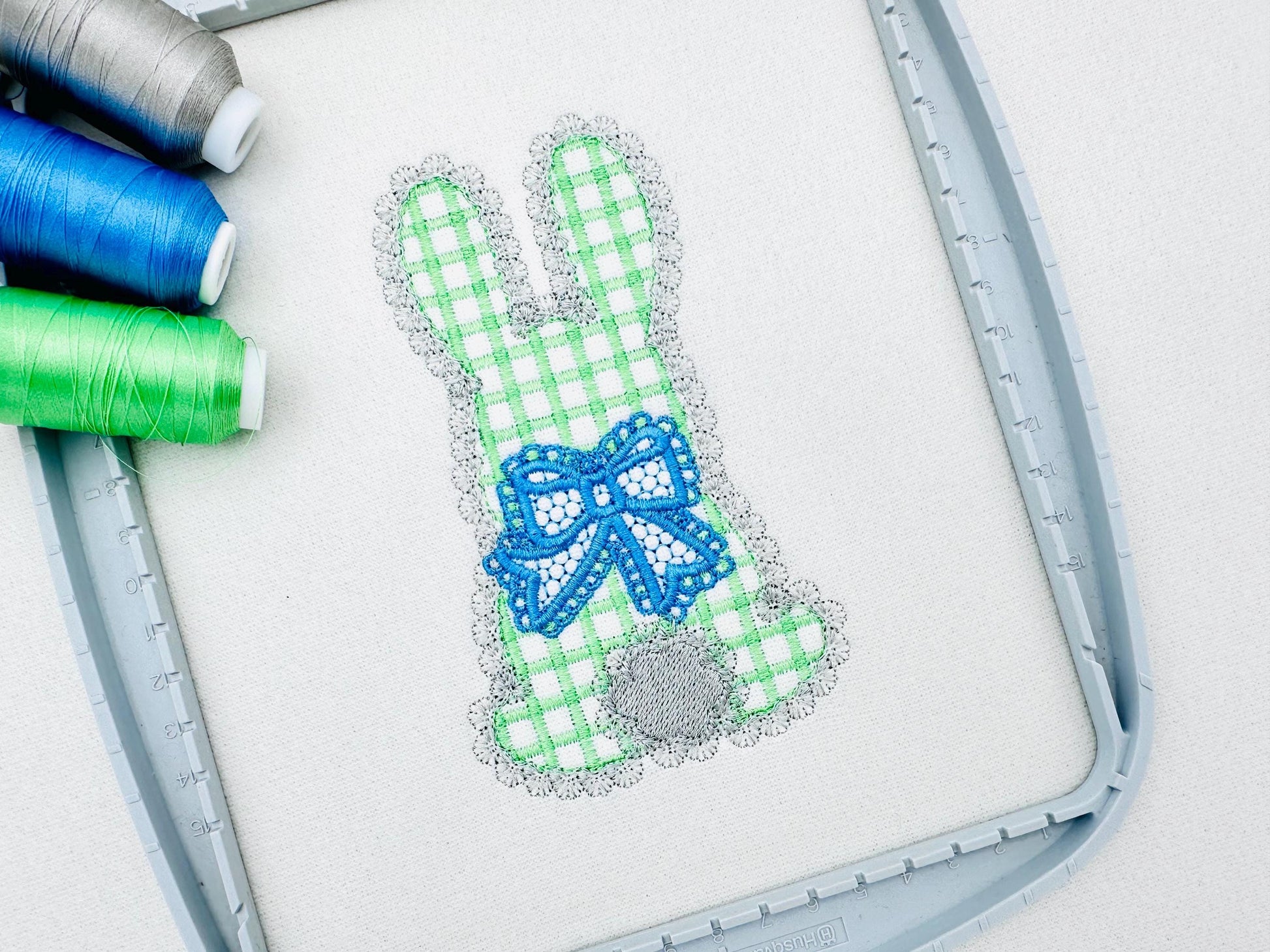 Lace Bunny with Bow – Sizes 3.5" 4" 4.5" 5" 5.5" 6" BX Digital Font File | Artapli