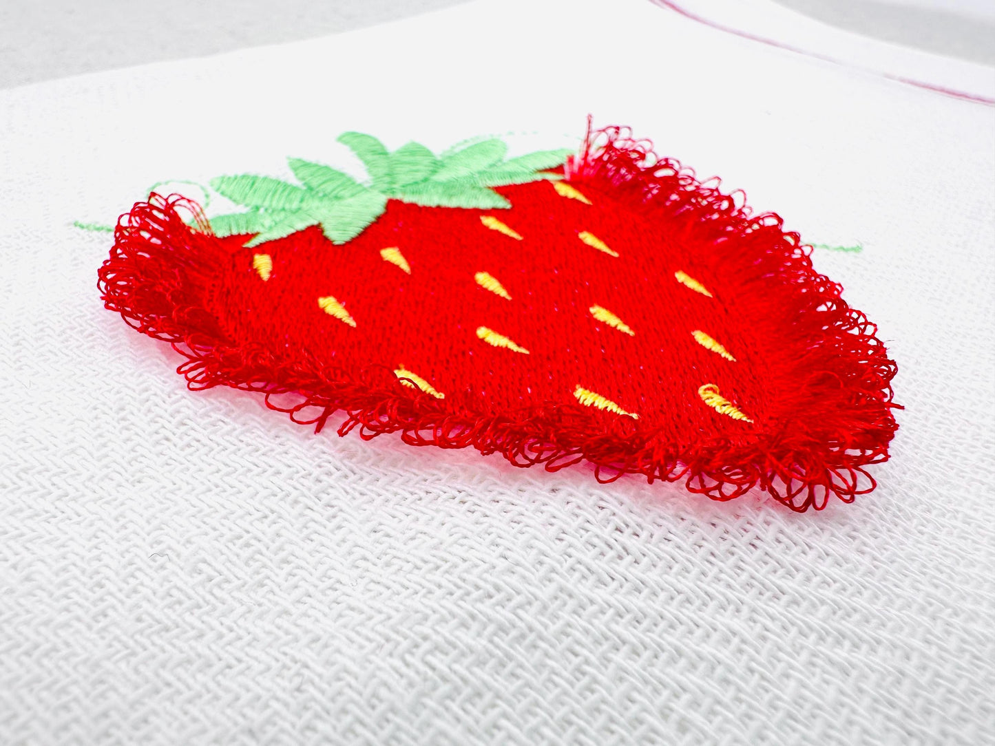Fringed Sweet Strawberry – Farm embroidery pattern by Artapli