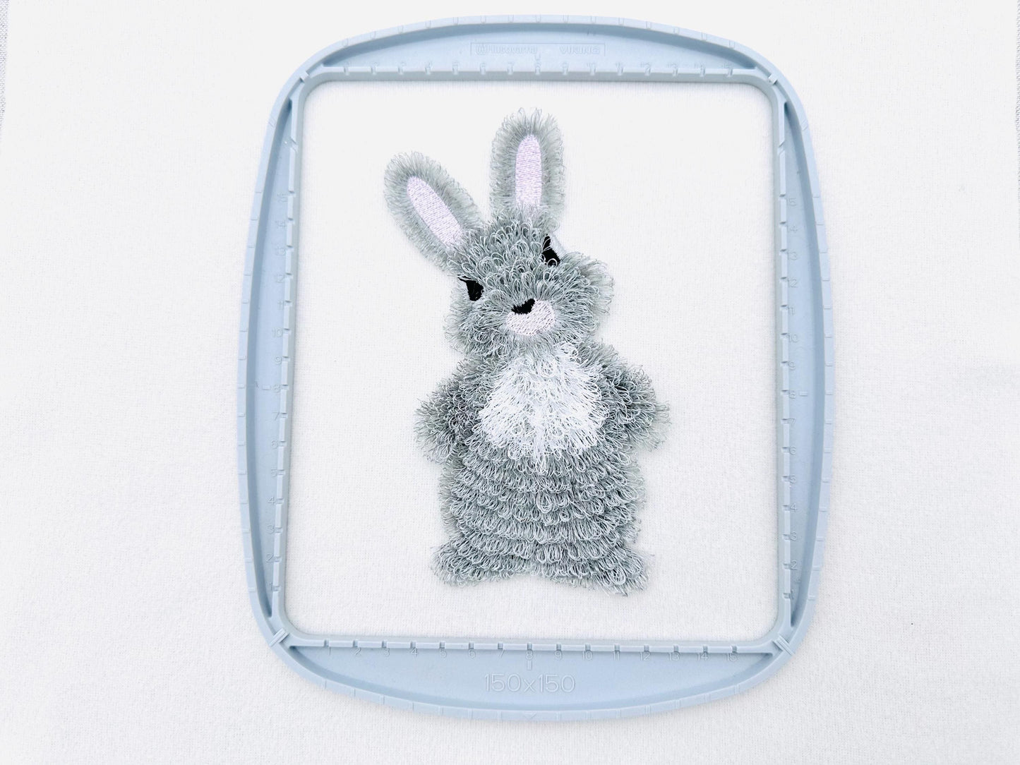 Fringed Fluffy Easter Bunny fringe – Sizes 5.5" 6" 7" 5" Digital Embroidery File | Artapli