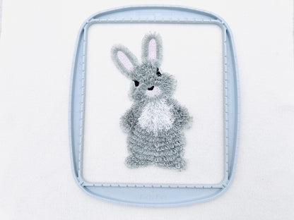 Fringed Fluffy Easter Bunny fringe – Sizes 5.5" 6" 7" 5" Digital Embroidery File | Artapli