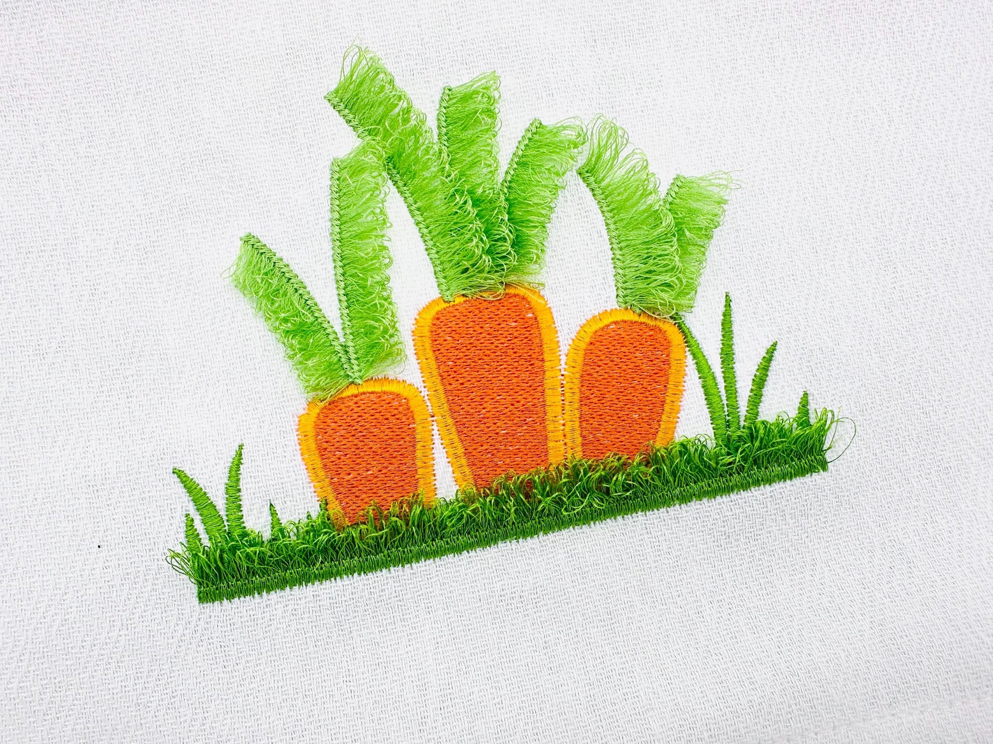 Fringed Carrot Garden – Embroidery Font 4" 4.5" 5" 5.5" 7" | BX PES DST JEF | Artapli