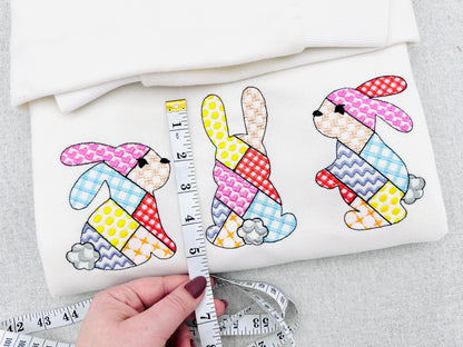 Patchwork Bunny Set of 3 – Baby embroidery design by Artapli