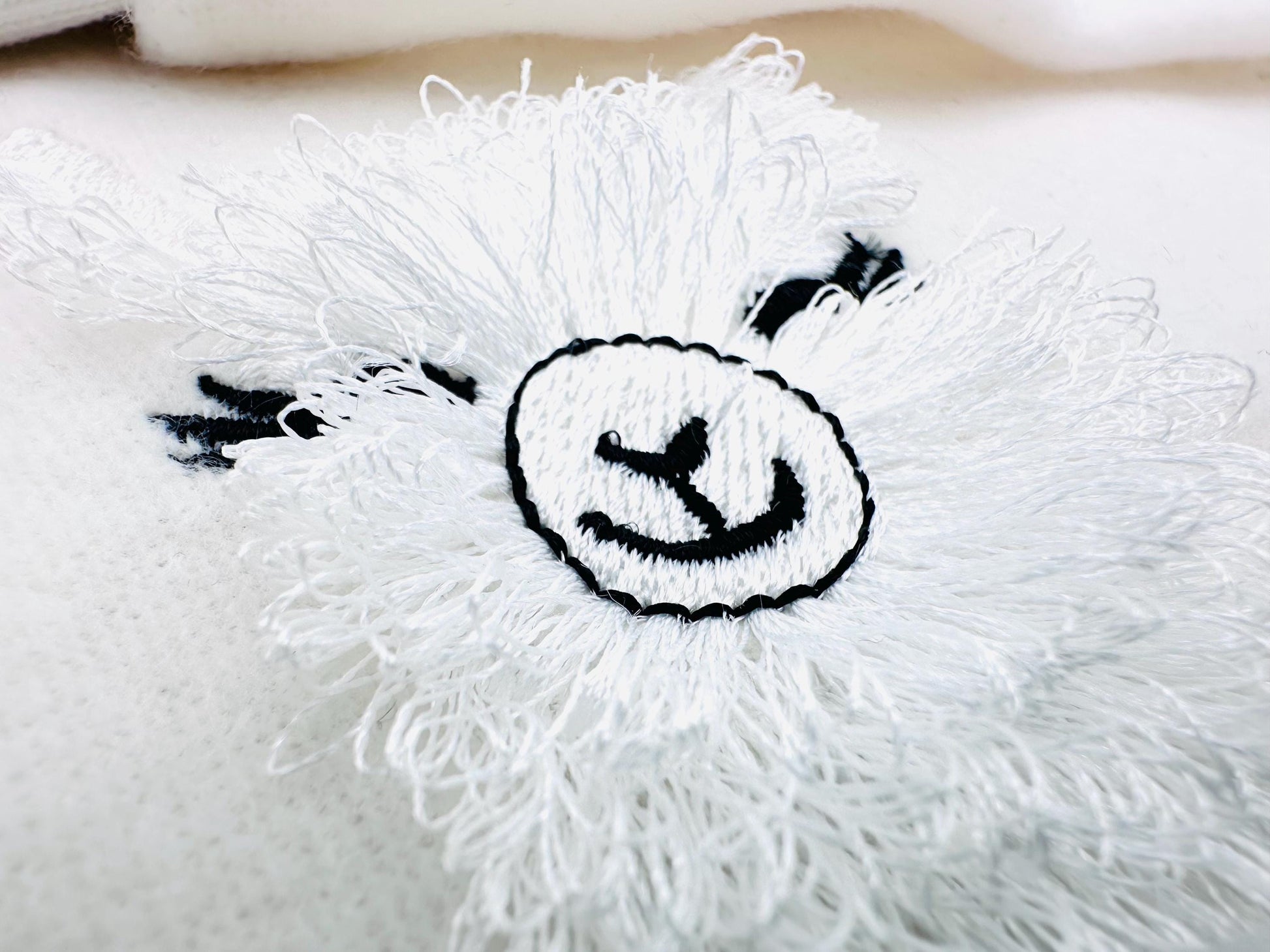 Fringed Floral Pretty Llama – Farm embroidery design instant download by Artapli