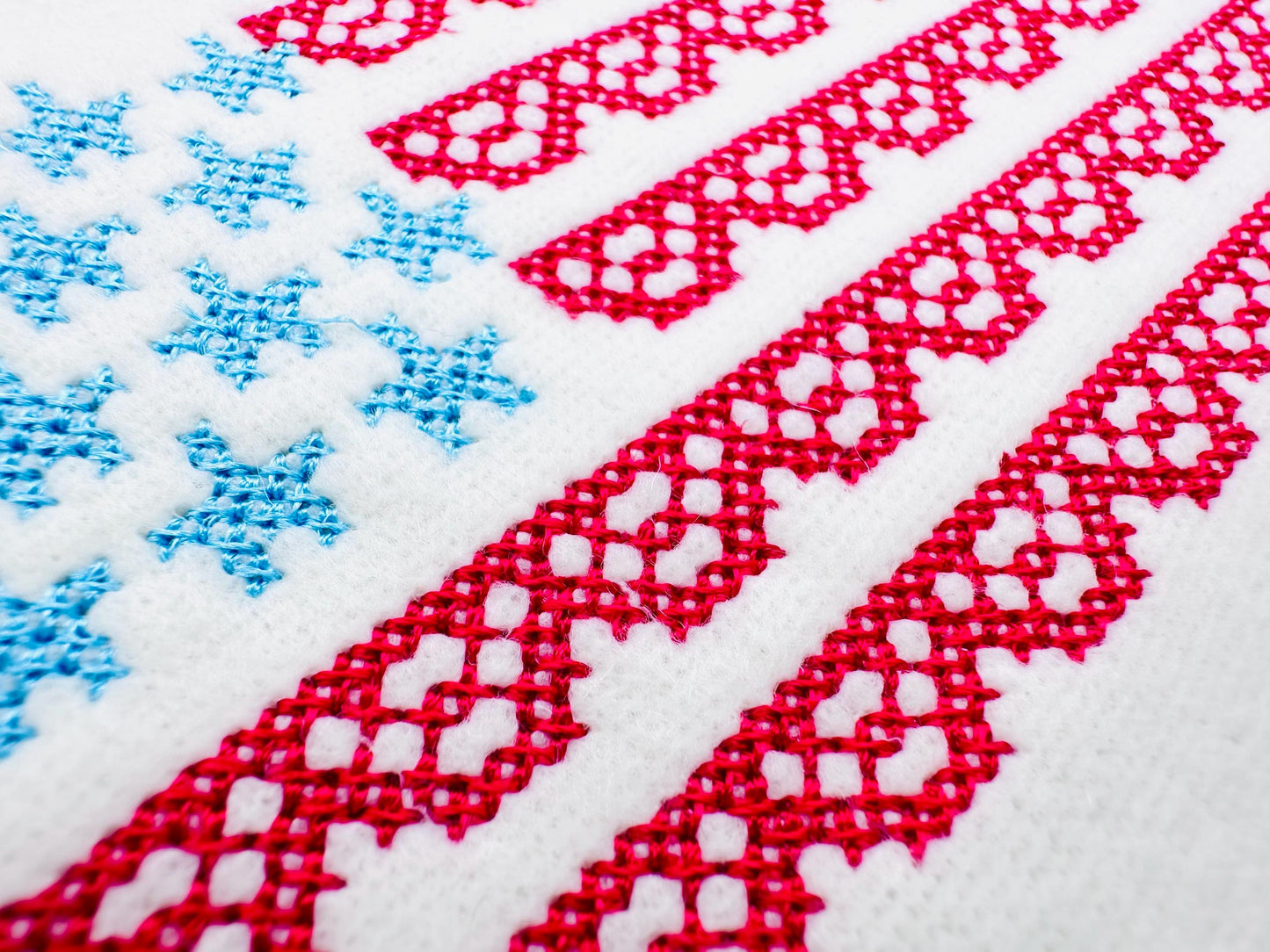 Cross Stitch Lace Flag – Cross Stitch embroidery design by Artapli