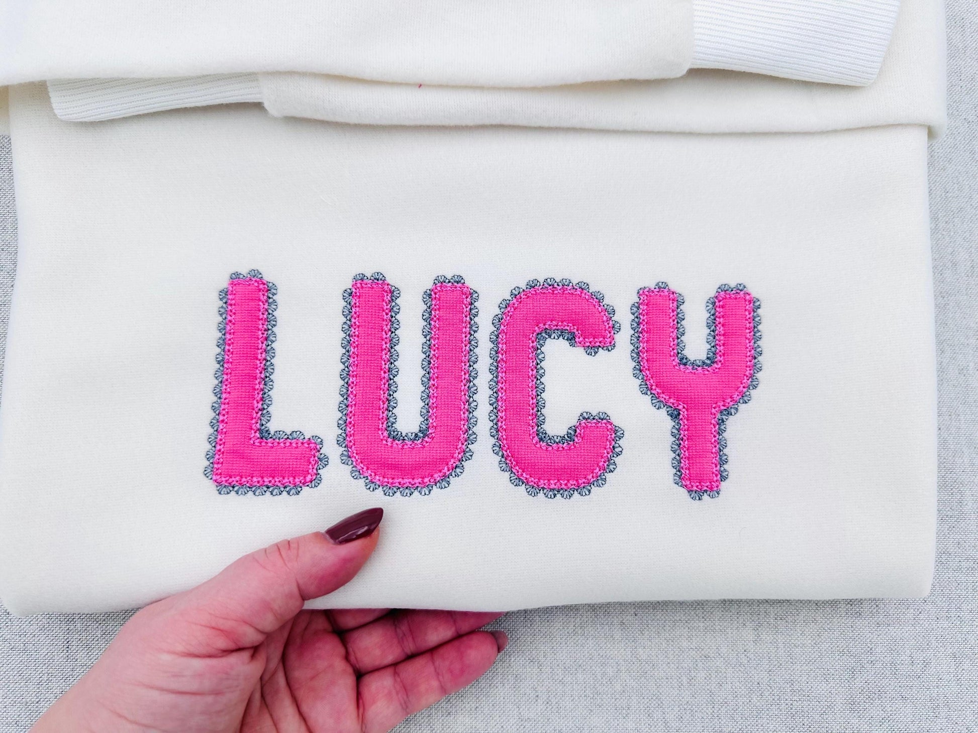 Lace Edge Font Applique – Instant Download | Artapli