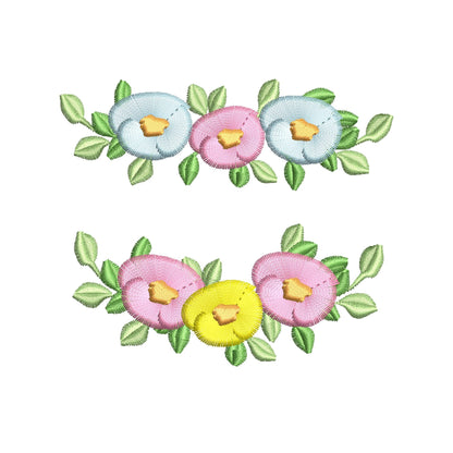 Mini Floral Border Set of 2