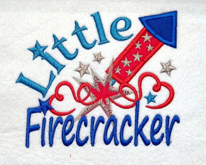 Little Firecracker - machine embroidery designs