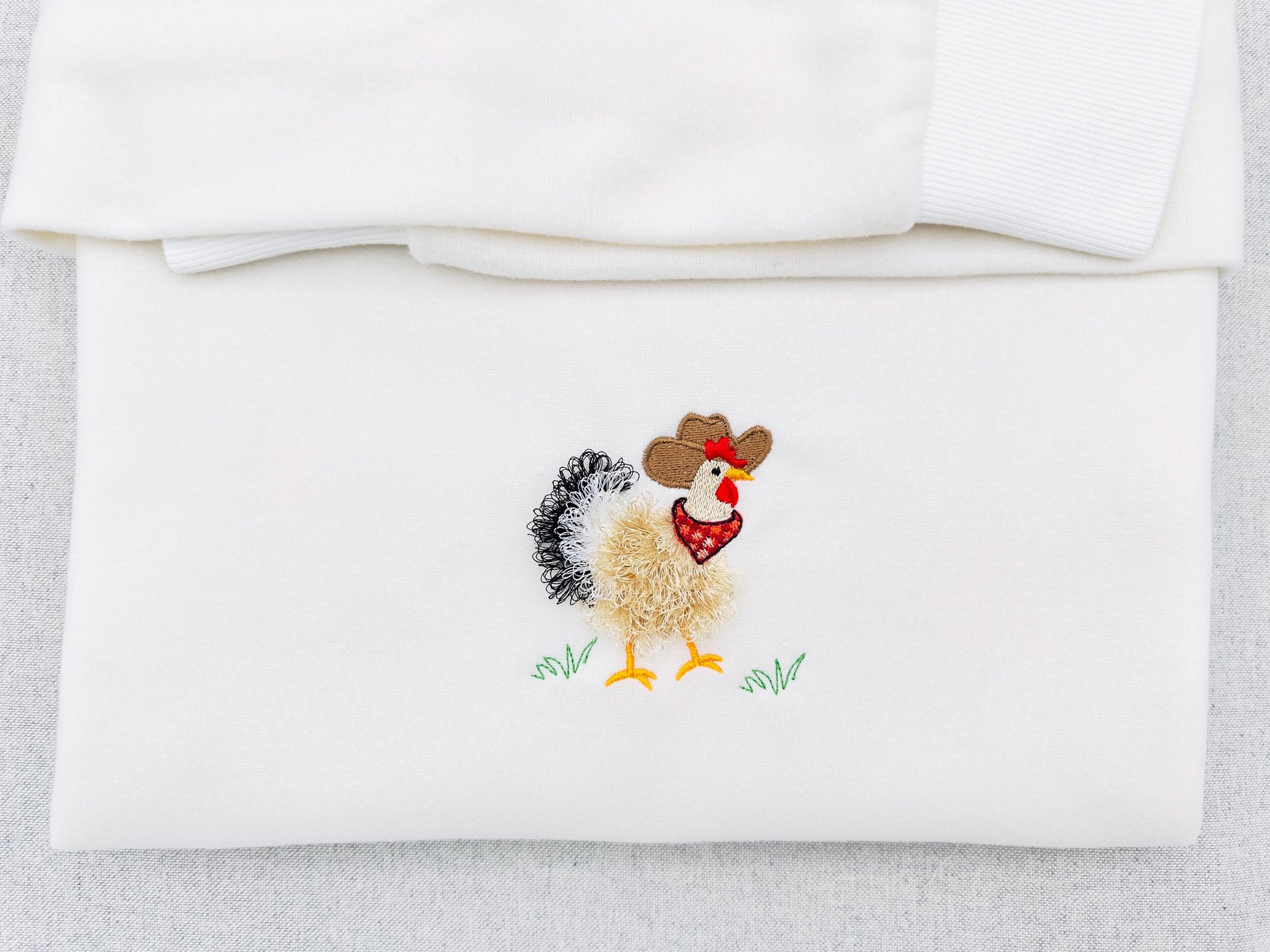 Fringed Chicken with Cowboy hat and – Bird embroidery pattern by Artapli