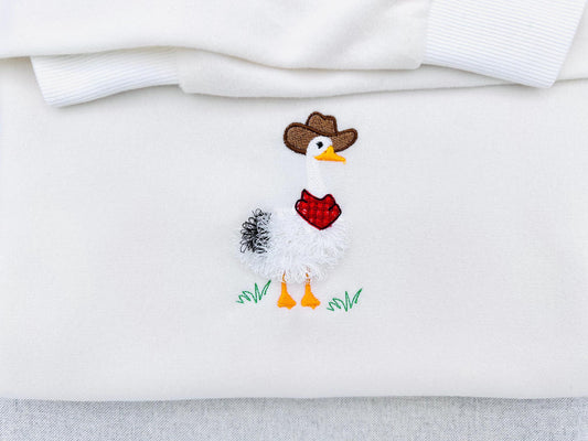 Fringed Goose with Cowboy hat – Instant Download | Artapli